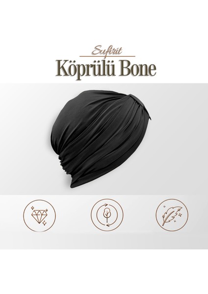 Köprülü Bone - Tesettür Bone - Bone Eşarp- Hazır Bone Şal- Tasarım Bone Modelleri