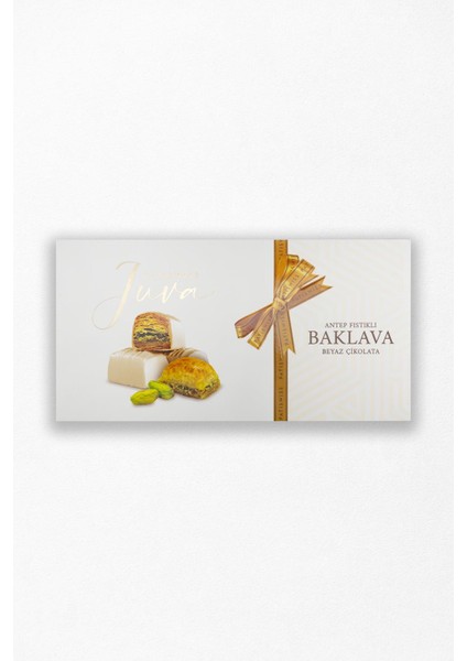 Juva Beyaz Çikolata Kaplı Antep Fıstıklı Baklava 230 gr