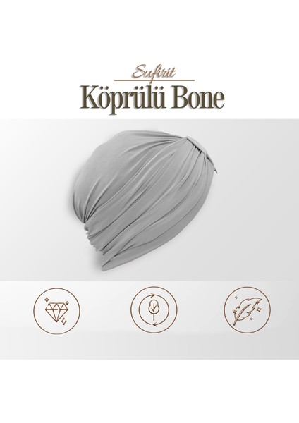 Köprülü Bone - Tesettür Bone - Bone Eşarp- Hazır Bone Şal- Tasarım Bone Modelleri