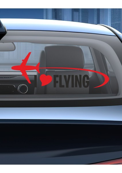 I Love Flying Sticker Araba Oto Motosiklet Karavan Sticker 00193 fiyatları