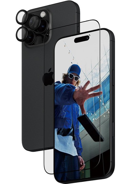 iPhone 16 Pro Max 2 In 1 Bundle Ekran Koruyucu & Kamera Koruyucu