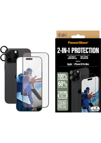 iPhone 16 Pro Max 2 In 1 Bundle Ekran Koruyucu & Kamera Koruyucu fiyatları