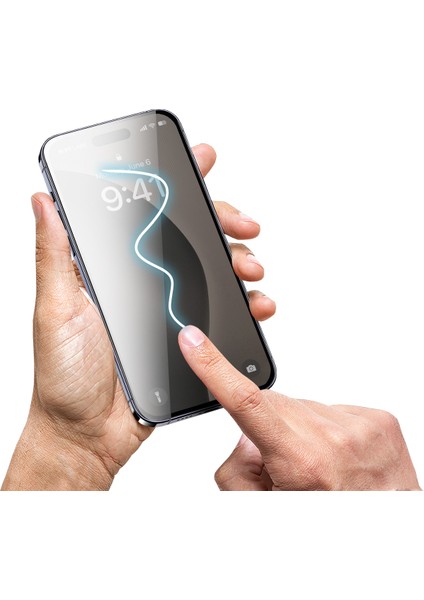Buff iPhone 16 Pro Max Glass Easyfit Cam Ekran Koruyucu - Şeffaf modelleri