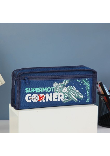Ilkokul Öğrencileri Için Basit ve Gösterişli Kırtasiye Çantası, Çok Fonksiyonlu Saklama Kalem Çantası (Yurt Dışından)