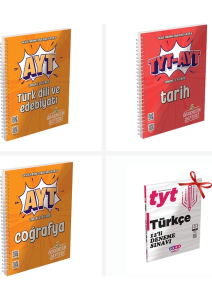 AYT Sözel Öğrencim Defterim Set. TYT Türkçe 12'li Deneme Sınavı H