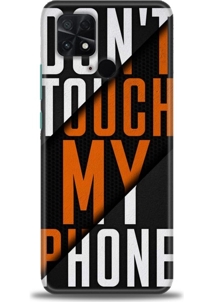 Xiaomi Poco C40 Kılıf Hd Baskılı Kılıf - Dont Touch + 9h Nano Ekran Koruyucu