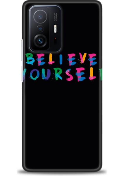 Xiaomi Mi 11T Pro Kılıf Hd Baskılı Kılıf - Believe + 9h Nano Ekran Koruyucu