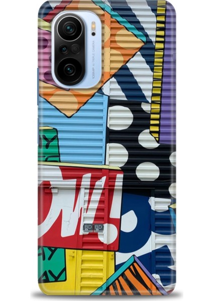 Xiaomi Redmi K40 Kılıf Hd Baskılı Kılıf - Grafiti + 9h Nano Ekran Koruyucu