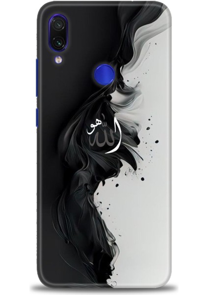 Xiaomi Redmi Note 7 Kılıf Hd Baskılı Kılıf - Siyah ve Beyaz + 9h Nano Ekran Koruyucu