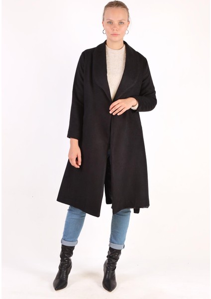 3023A Geniş Spor Yaka Kaban Siyah indirimleri