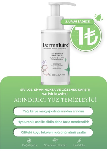 Siyah Nokta Ve Gözenek Karşıtı Arındırıcı Yüz Temizleyici (Salisilik Asitli Yüz Temizleyici )200 ml
