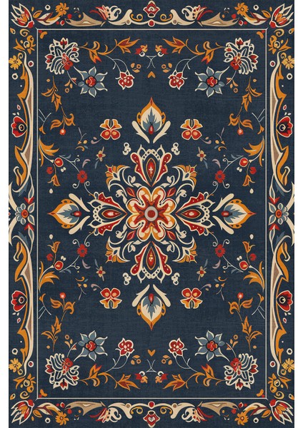 Andara Vintage Şönil Pamuk Tabanlı Salon Halısı Kaymaz Yıkanabilir Çevre Dostu modelleri