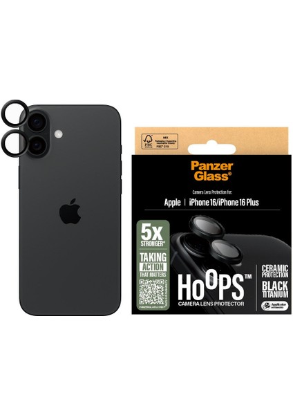 iPhone 16/16 Plus Hoops Seramik Kamera Koruyucu fiyatları