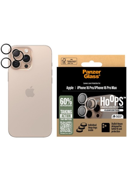 iPhone 16 Pro/16 Pro Max Hoops Transparan Kamera Koruyucu fiyatları