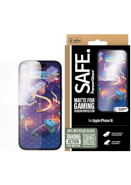 Safe. By Panzerglass iPhone 16 Gaming Uwf Ekran Koruyucu