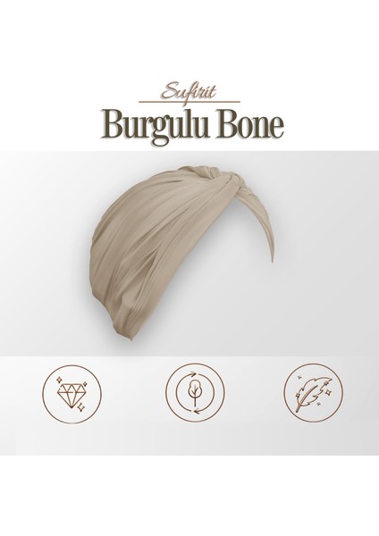 Burgulu Bone - Tesettür Bone - Bone Eşarp- Hazır Bone Şal- Tasarım Bone Modelleri