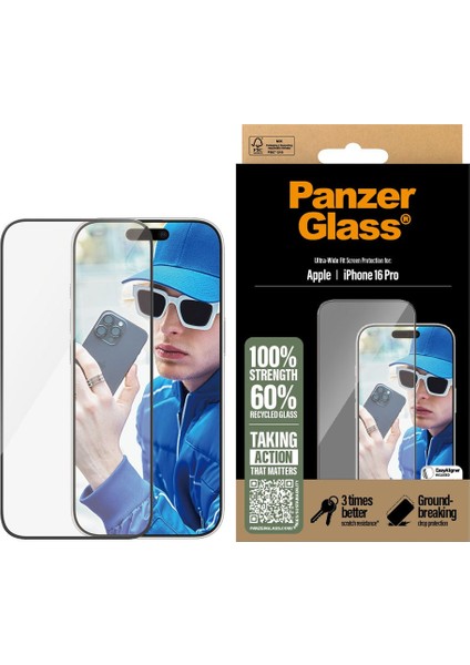 Panzerglass iPhone 16 Pro Uwf Ekran Koruyucu