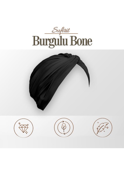 Burgulu Bone - Tesettür Bone - Bone Eşarp- Hazır Bone Şal- Tasarım Bone Modelleri