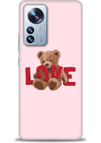 Xiaomi Mi 12 Lite Kılıf Hd Baskılı Kılıf - Love Bear + 9h Nano Ekran Koruyucu