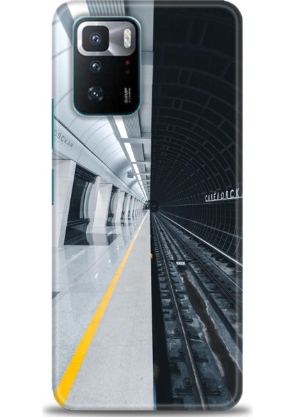 Xiaomi Poco X3 Gt Kılıf Hd Baskılı Kılıf - Metro Station + 9h Nano Ekran Koruyucu