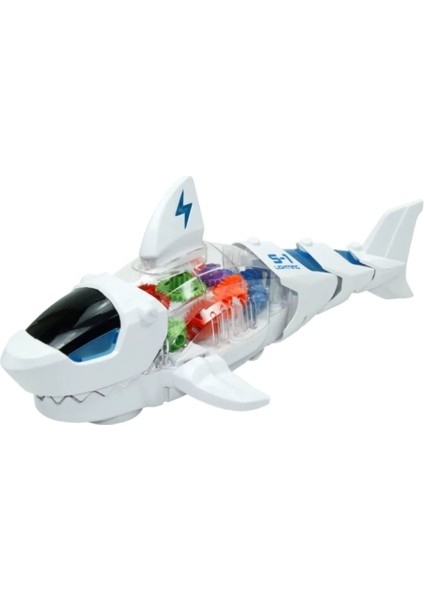 Vardem Müzikli Işıklı Hareketli Beyaz Gear Robot Shark Köpek Balığı 32 x 16 cm fiyatları