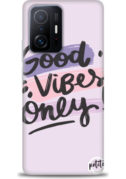 Xiaomi Mi 11T Pro Kılıf Hd Baskılı Kılıf - Good Vibes + 9h Nano Ekran Koruyucu