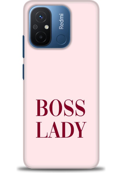 Xiaomi Redmi 12C Kılıf Hd Baskılı Kılıf - Boss Lady + 9h Nano Ekran Koruyucu