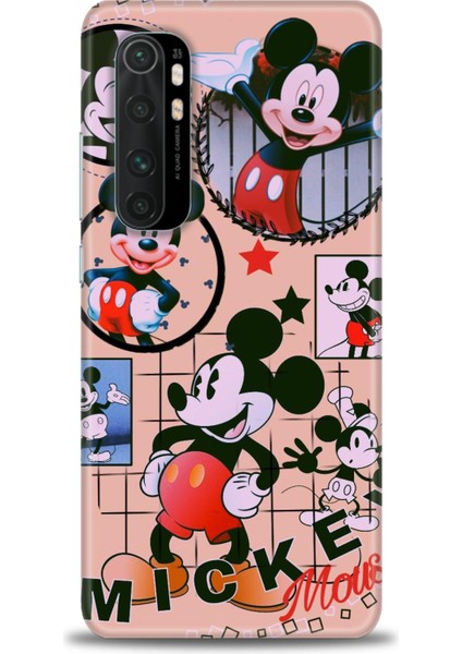 Xiaomi Mi Note 10 Lite Kılıf Hd Baskılı Kılıf - Mickey Mouse + 9h Nano Ekran Koruyucu