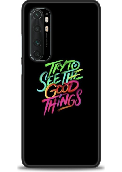 Xiaomi Mi Note 10 Lite Kılıf Hd Baskılı Kılıf - Good Things + 9h Nano Ekran Koruyucu