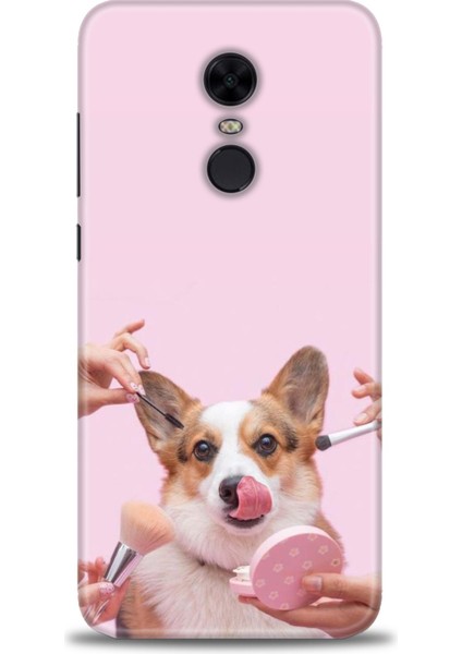 Xiaomi Redmi 5 Plus Kılıf Hd Baskılı Kılıf - Sevimli Köpek + 9h Nano Ekran Koruyucu