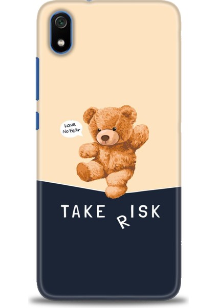 Xiaomi Redmi 7A Kılıf Hd Baskılı Kılıf - Take Risk + 9h Nano Ekran Koruyucu