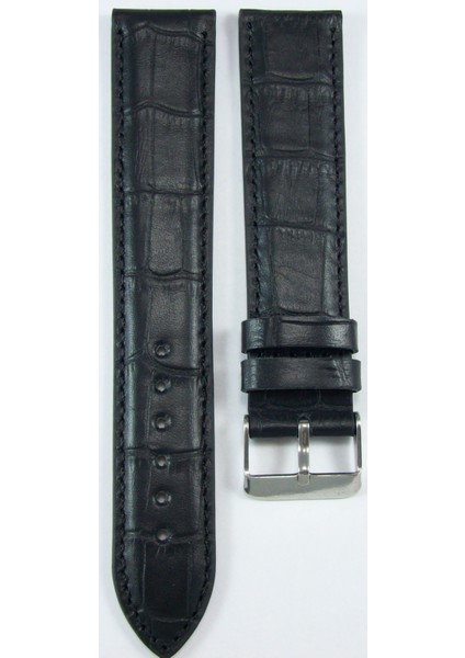Bizon Ekstra Uzun Deri Saat Kayışı 24MM Siyah Xxl Uzun Kroko Baskı Spor Saat Kordonu fiyatları