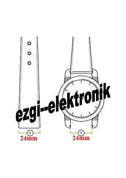 Bizon Ekstra Uzun Deri Saat Kayışı 24MM Siyah Xxl Uzun Kroko Baskı Spor Saat Kordonu indirimleri