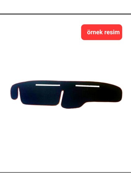 Torpido Halısı Oto Ön Cam Konsol Göğüs Örtüsü Renault Uyumlu Brodway-Spring-Flaş Kırmızı Fitilli
