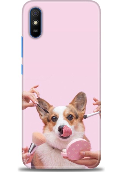 Xiaomi Redmi 9A Kılıf Hd Baskılı Kılıf - Sevimli Köpek + 9h Nano Ekran Koruyucu