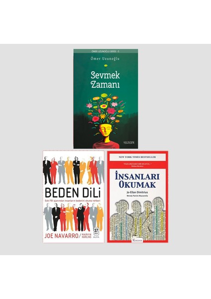 Sevmek Zamanı - Beden Dili - İnsanları Okumak 3 Kitap Set