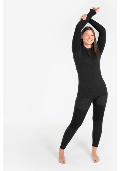 Kipsta Yetişkin Uzun Kollu Termal Üst Içlik - Siyah - Keepdry indirimleri