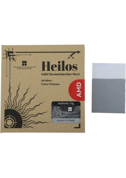 Heilos 40X40X0.2MM Katı Termal Amd Arayüz Kiti