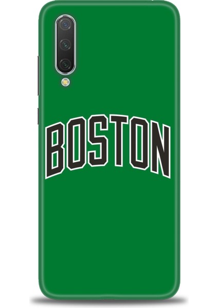 Xiaomi Mi 9 Se Kılıf Hd Baskılı Kılıf - Boston Yeşil + 9h Nano Ekran Koruyucu