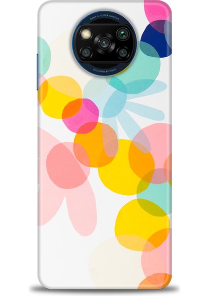 Xiaomi Poco X3 Pro Kılıf Hd Baskılı Kılıf - Color Flowers + 9h Nano Ekran Koruyucu