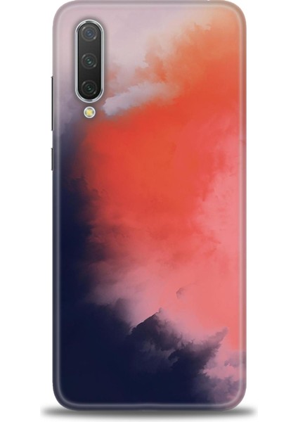 Xiaomi Mi 9 Se Kılıf Hd Baskılı Kılıf - Sisli Turuncu + 9h Nano Ekran Koruyucu