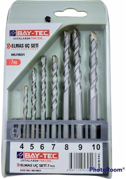 7 Parça Elmas Beton Delme Uç Seti MU1801