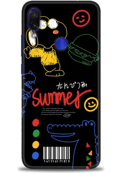 Xiaomi Redmi Note 7 Kılıf Hd Baskılı Kılıf - Summer + 9h Nano Ekran Koruyucu