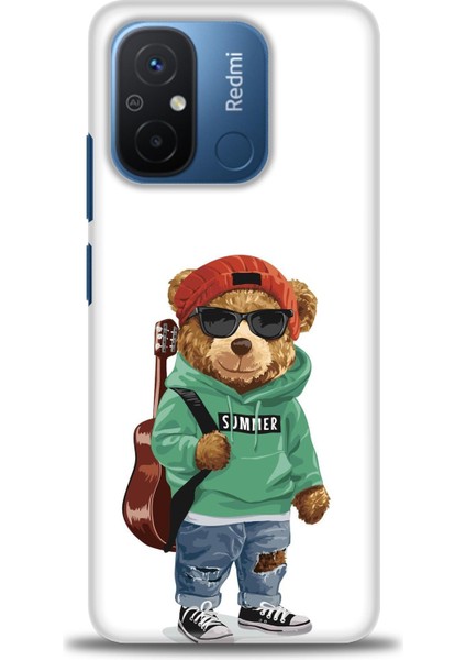 Xiaomi Redmi 12C Kılıf Hd Baskılı Kılıf - Teddy Bear + 9h Nano Ekran Koruyucu