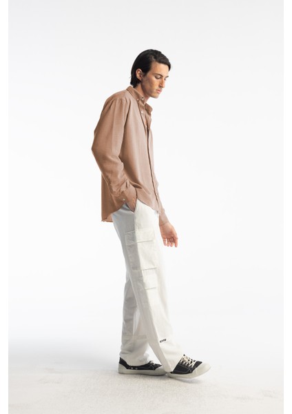 Oversize Dökümlü Gömlek