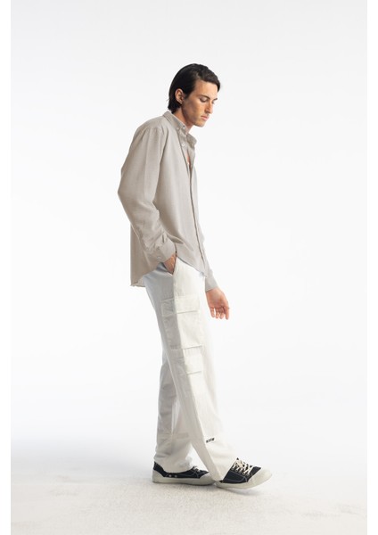 Oversize Dökümlü Gömlek