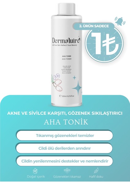 AkneSivilce Aha Tonik 200ml ( Glikolik Asit Laktik Asit)