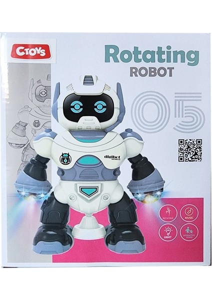 Ctoys Rotating 6678-5 Işıklı ve Sesli Dans Eden Robot