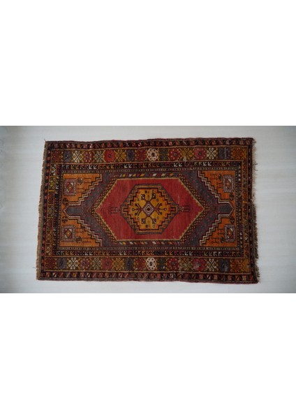 114x171 Cm El Dokuma Çok Renkli Yıkanabilir Antik El Dokuma Küçük Boy Kilim