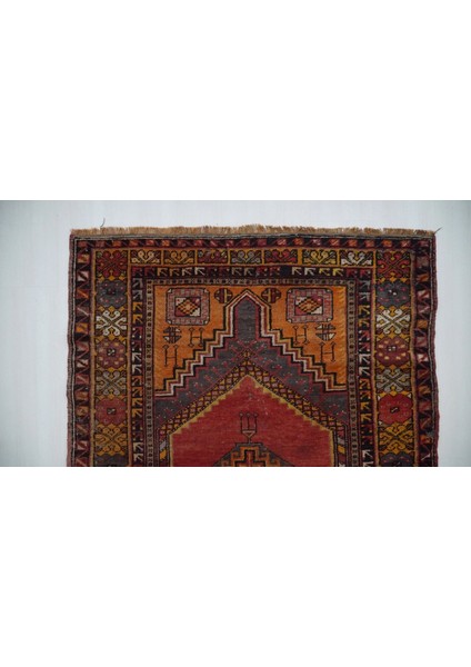 114x171 Cm El Dokuma Çok Renkli Yıkanabilir Antik El Dokuma Küçük Boy Kilim